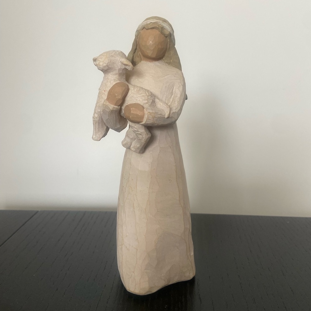 Willow Tree Nativity Shepard with lamb figurine by Susan Lordi